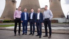 L-R: Jason Shipstone, Head of R&D, Drax Group; Caspar Schoolderman, Director of Engineering, C-Capture Ltd; Andy Koss, CEO Drax Power; Prof Christopher Rayner, Technical Director, C-Capture Ltd; Carl Clayton, Research and Innovation Engineer, Drax Group.